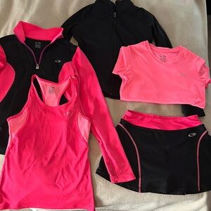 Set of tennis or golf outfits for girls, size 7/8, medium